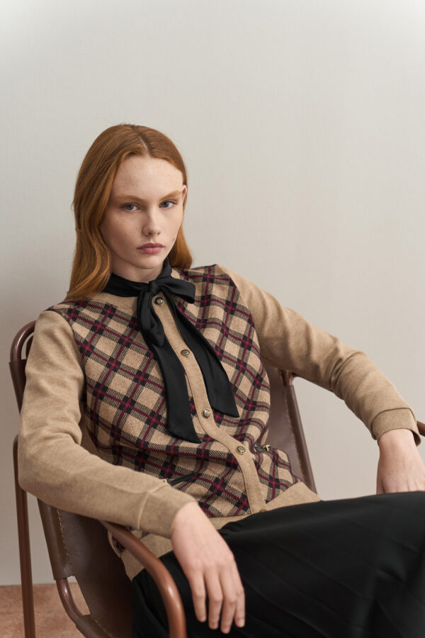 Tartan cardiganΝΆ
