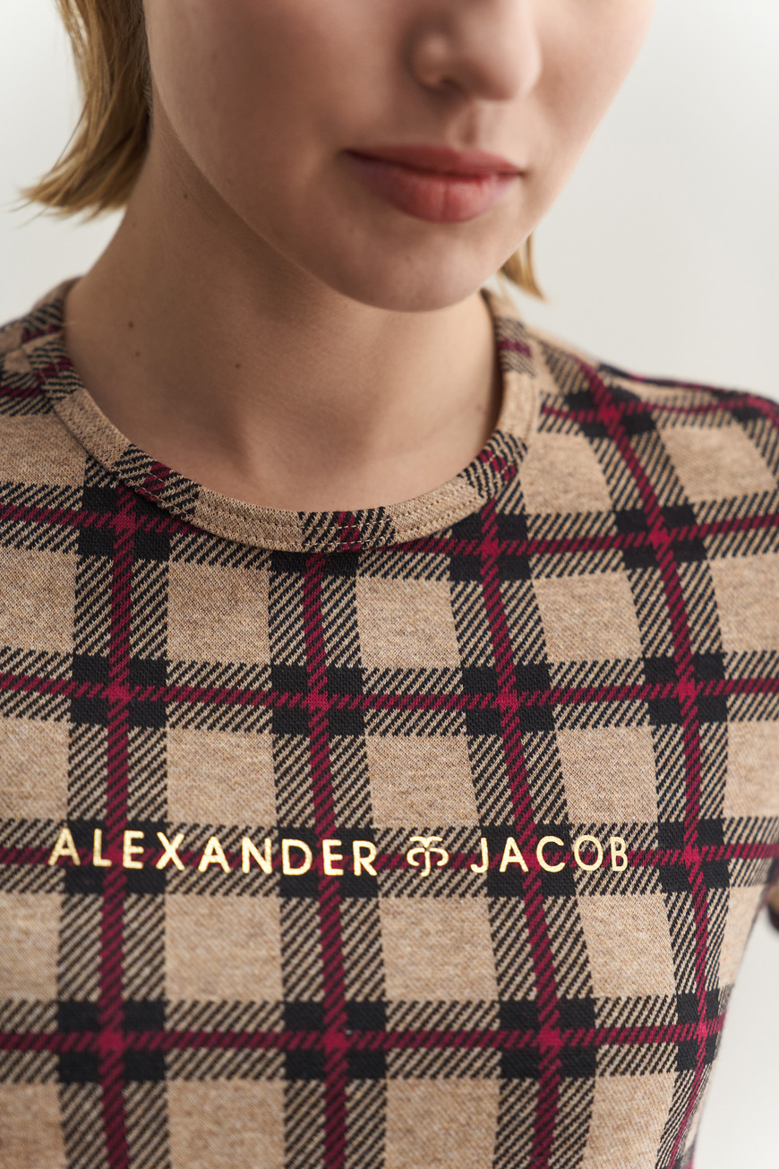 Tartan top short sleeves - Image 2