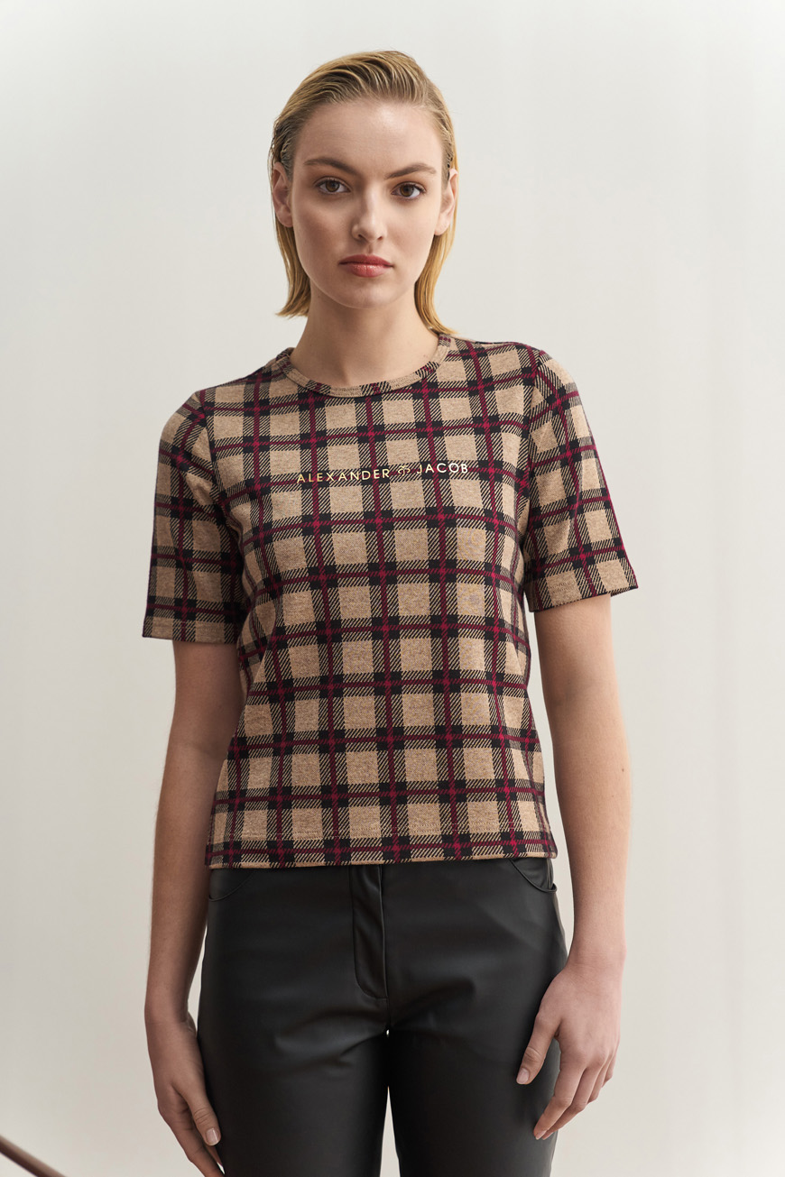 Tartan top short sleeves - Image 4