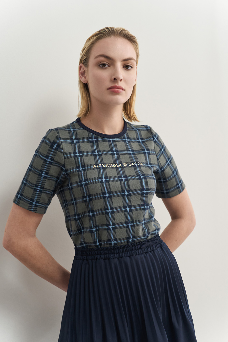 Tartan top short sleeves - Image 6