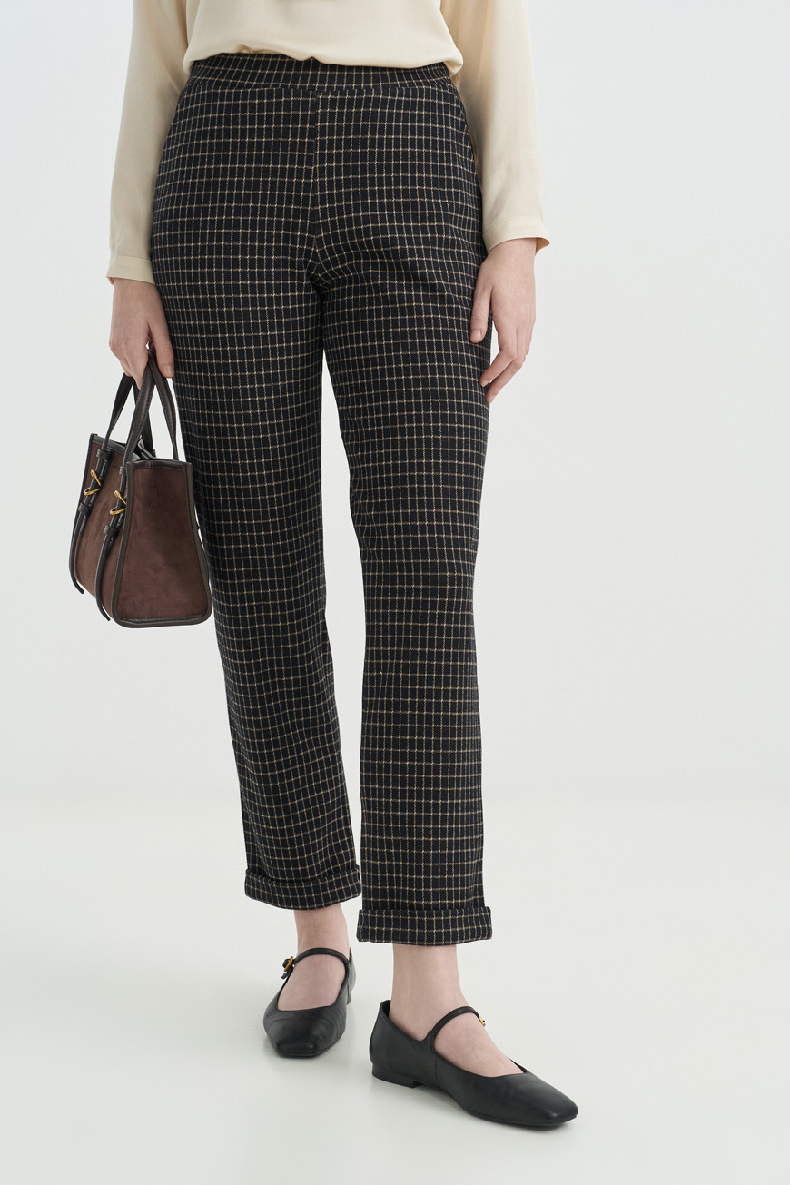 Jogger pants mini check - Image 2