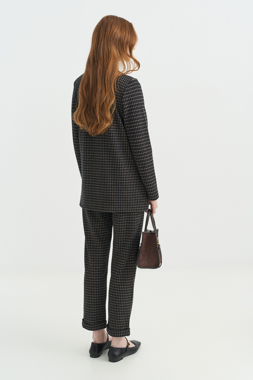 Jogger pants mini check - Image 5