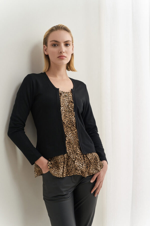 Μπλουζοπουκάμισο με animal αντίθεση