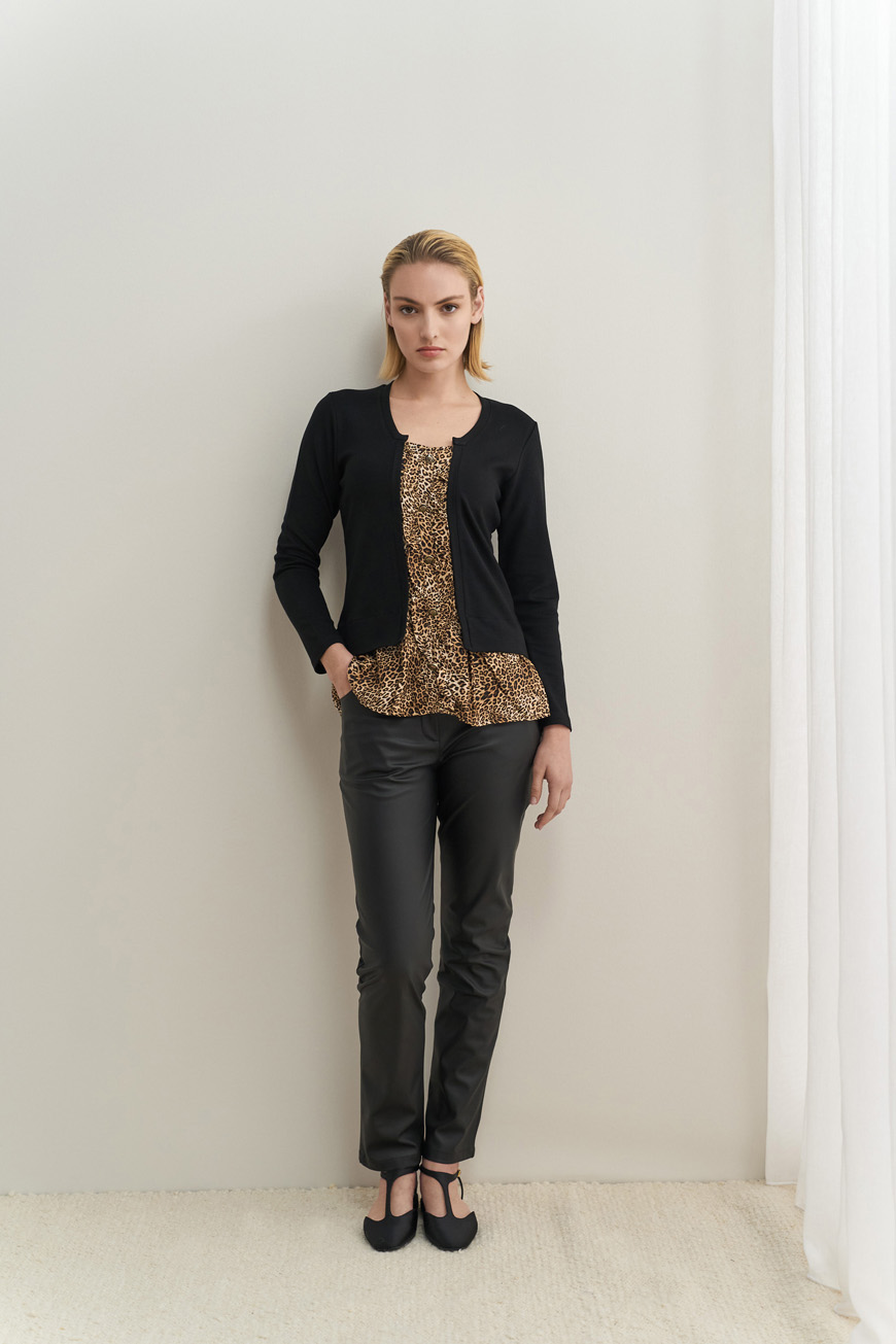 Μπλουζοπουκάμισο με animal αντίθεση - Image 2