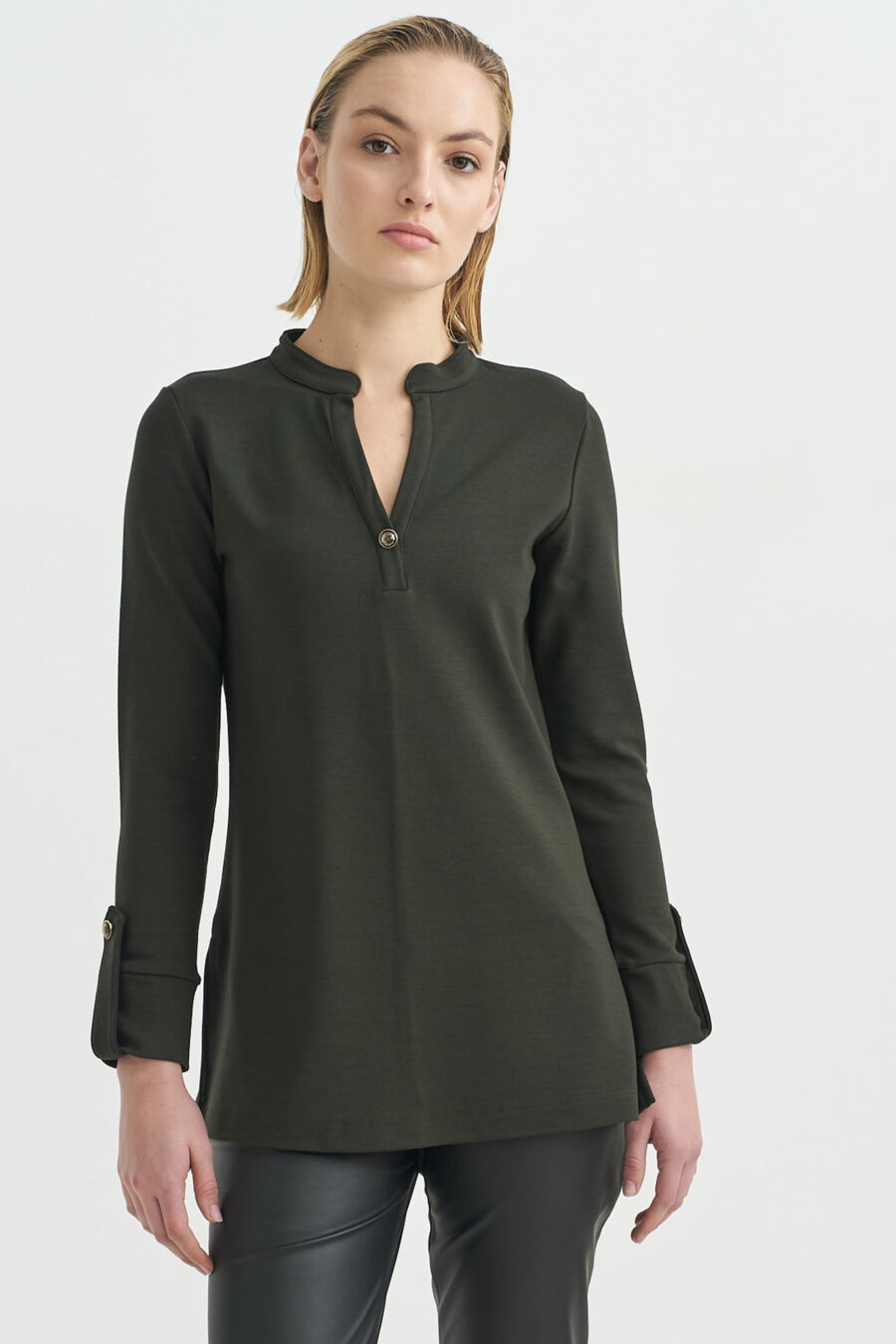 Long blouse with buttons - Image 2