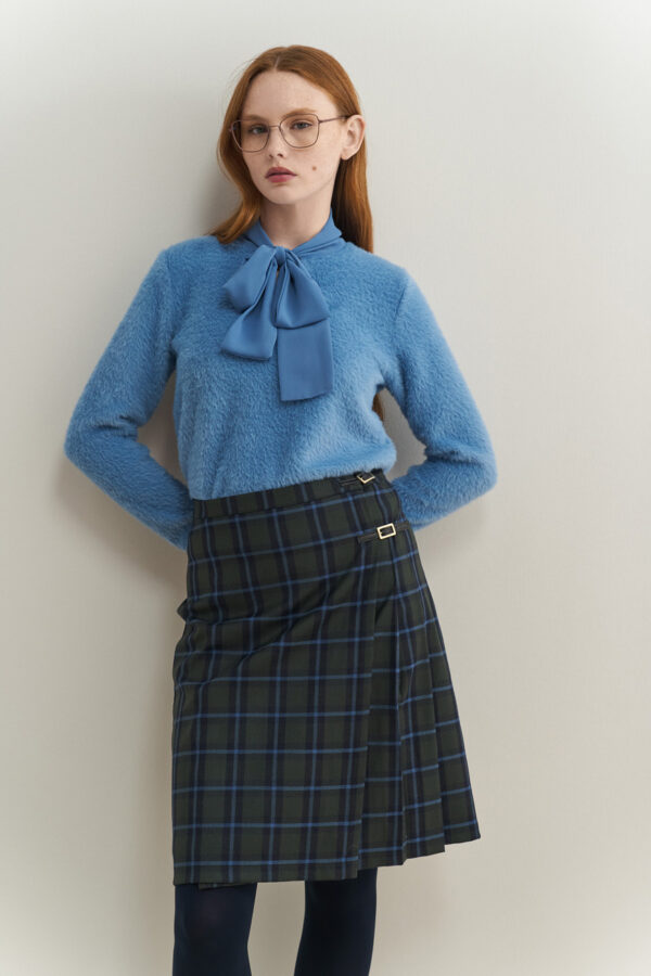 Blouse with scarf