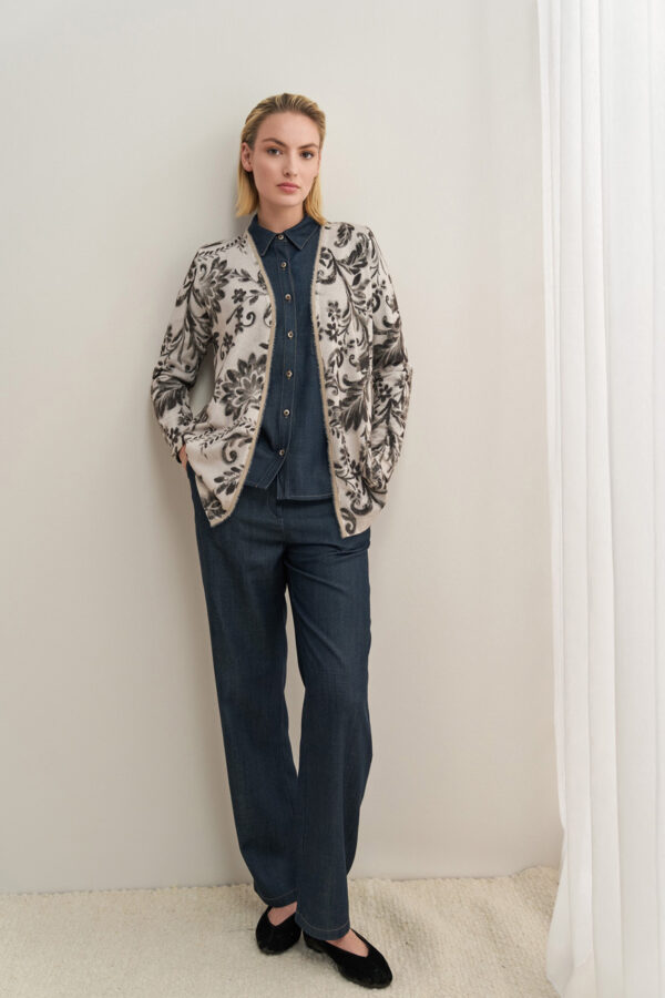 Cardigan Ve flowerprint