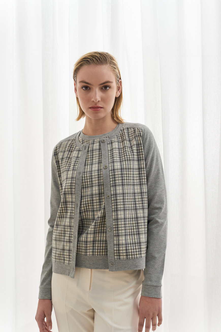Grey check top - Image 3
