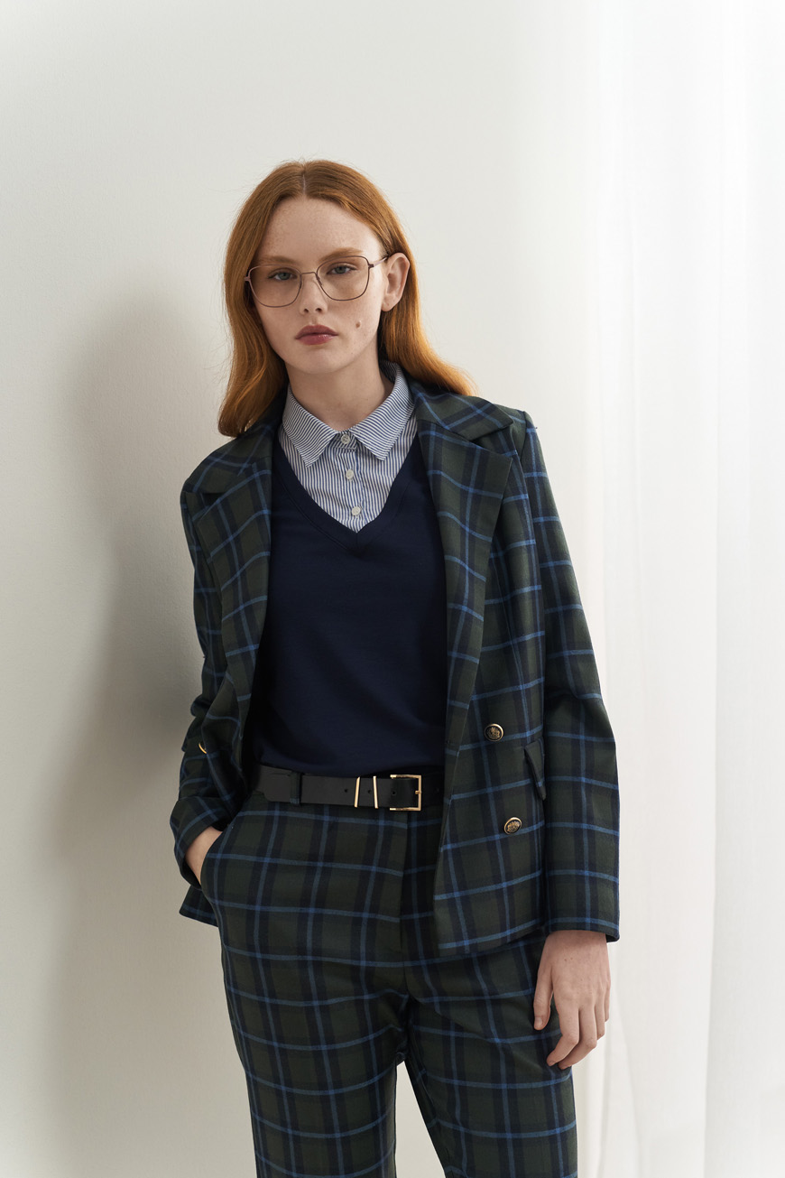 Wool blend tartan jacket - Image 2