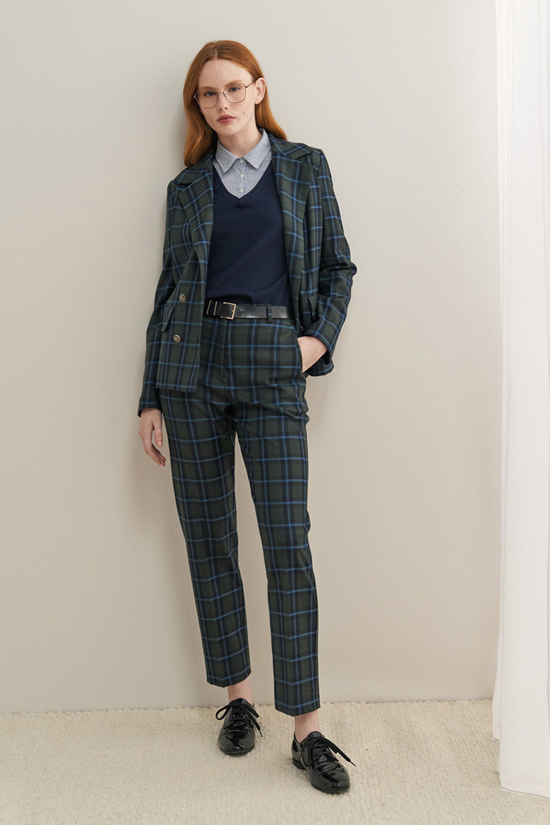 Wool blend tartan jacket - Image 4