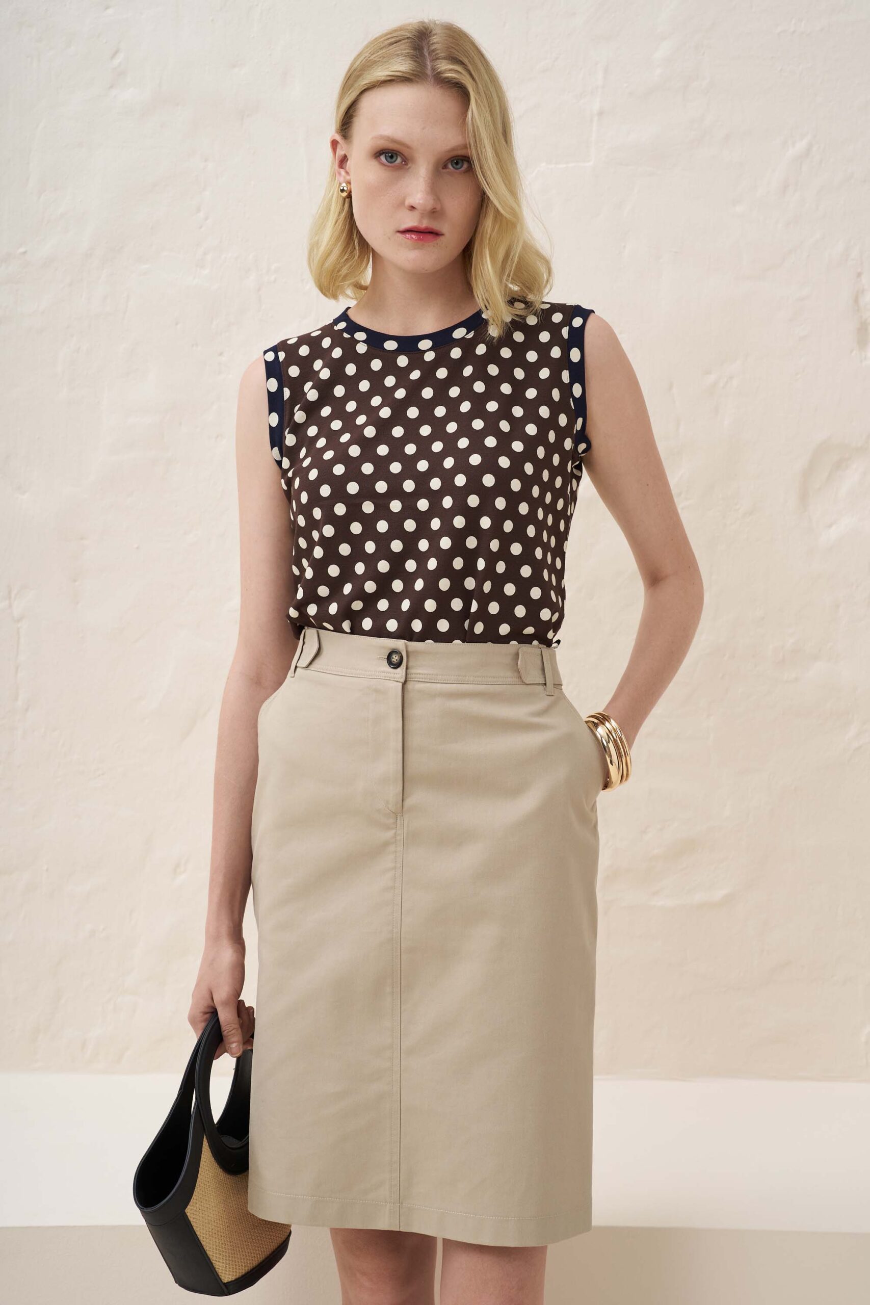 Φούστα από βαμβακερή καπαρντίνα - Image 4