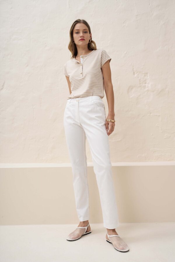 Cotton gabardine Bermuda shorts