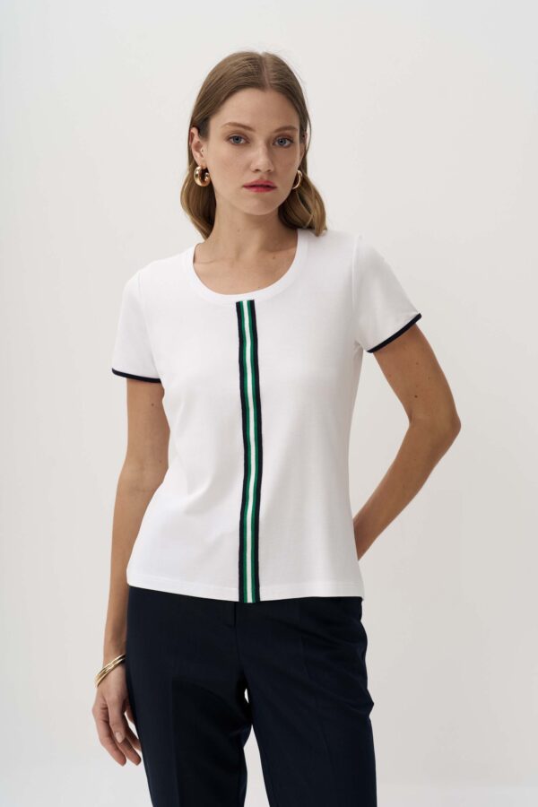 Top with striped front