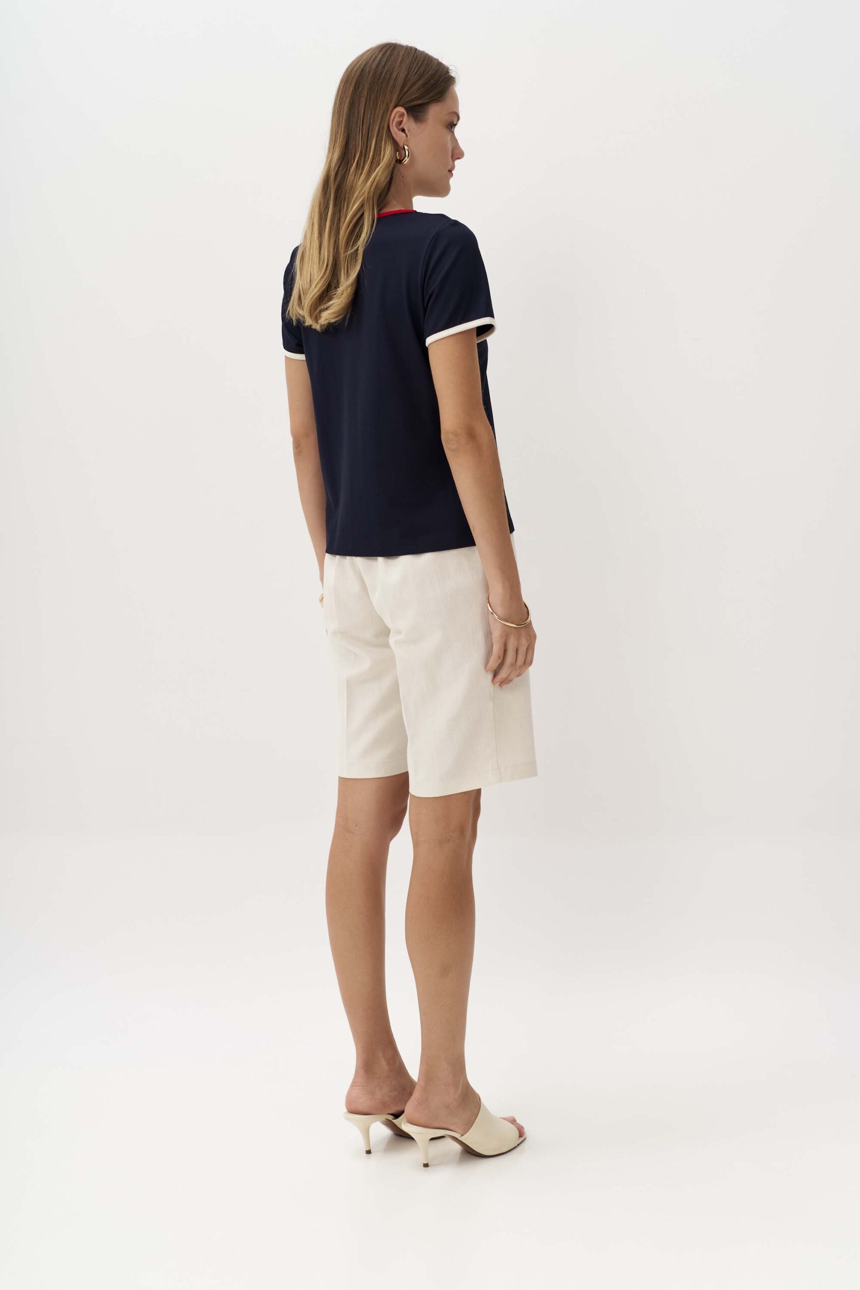 Μπλούζα με τρίχρωμο ριπ εμπρός - Image 6