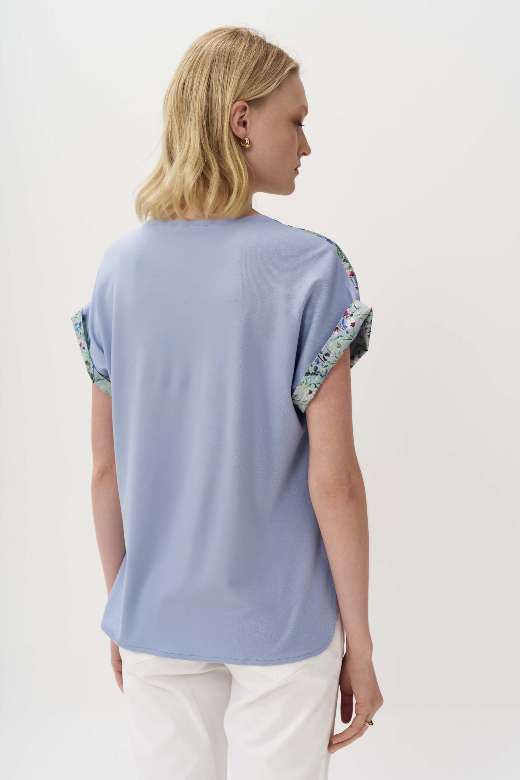 Blouse with garden print combination - Image 5